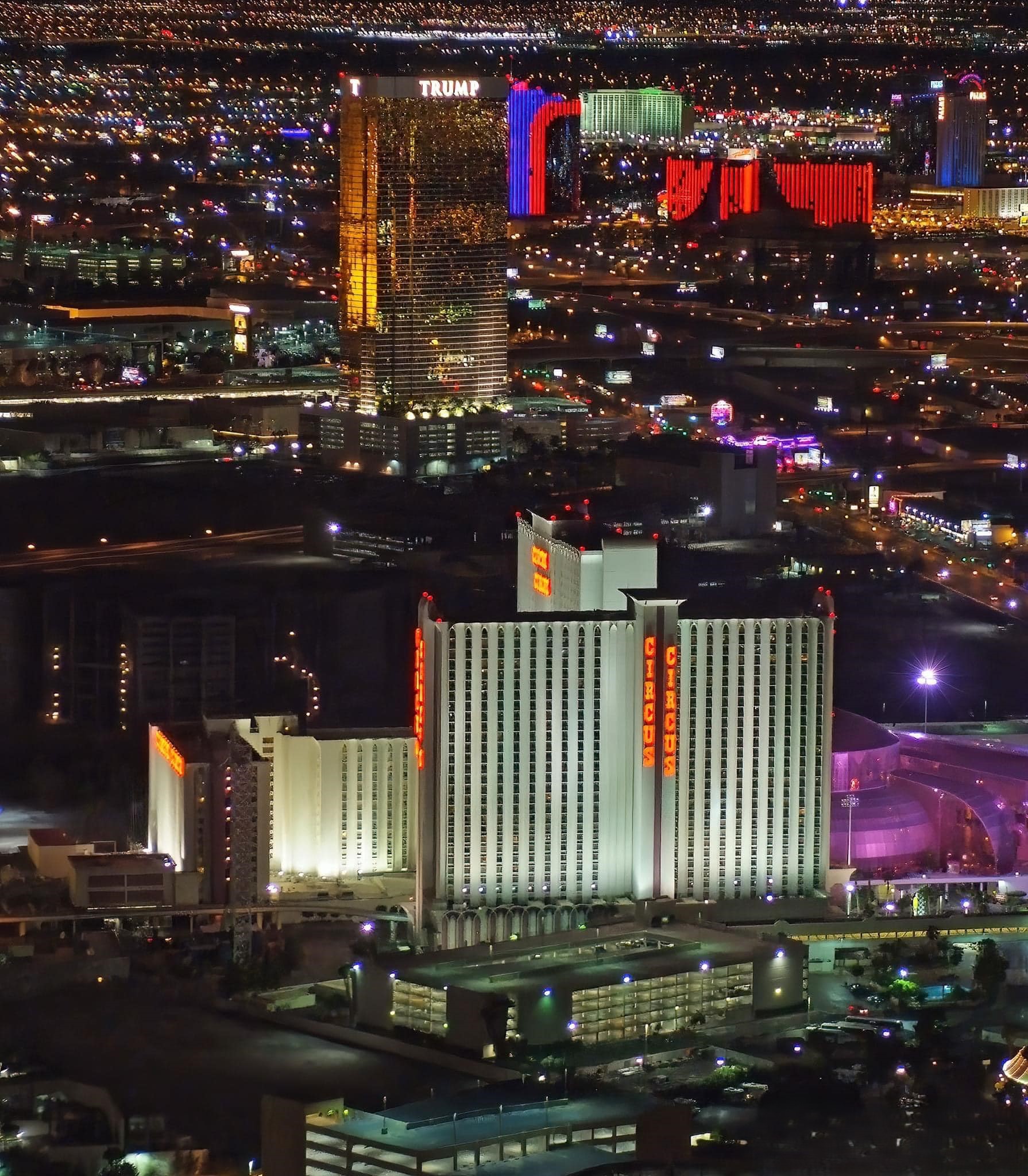 Las Vegas City Skyline panorama